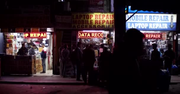 Nehru Place Een Belangrijke Hub Van Zuid Azië Handel Verkoop — Stockvideo