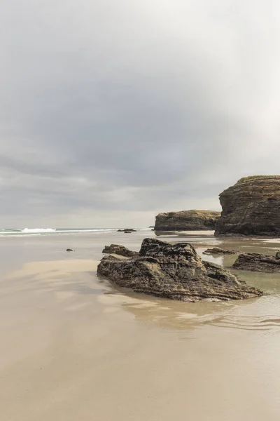 Provincia Della Galizia Spagna Con Sue Bellissime Formazioni Rocciose Costiere — Foto Stock