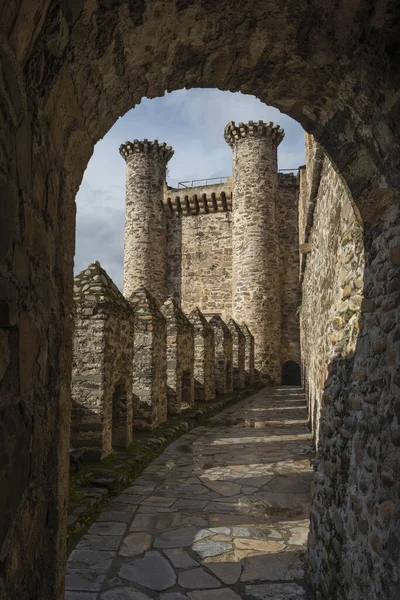 Belo Tiro Castelo Templário Ponferrada Província Leon Espanha — Fotografia de Stock
