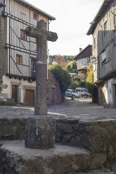 Dic 2017 Una Hermosa Toma Edificios Medievales Con Una Estatua —  Fotos de Stock