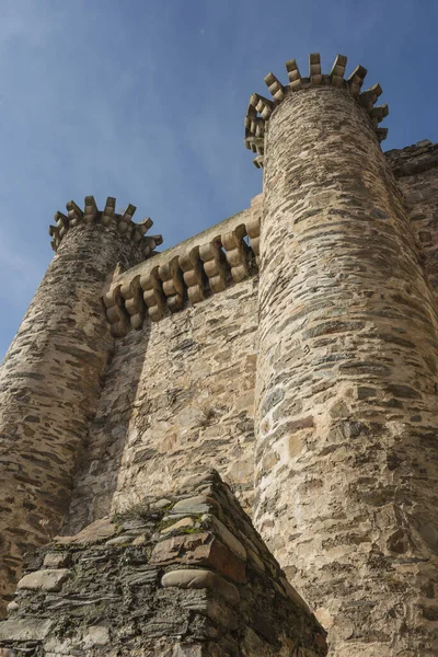 Belo Tiro Castelo Templário Ponferrada Província Leon Espanha — Fotografia de Stock