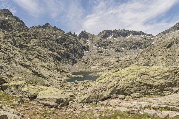 Sebuah Gambar Yang Indah Dari Sierra Gredos Gunung Batu Spanyol — Stok Foto