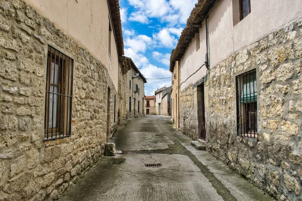 Una Strada Nel Comune Montealegre Campos Provincia Valladolid Spagna — Foto Stock