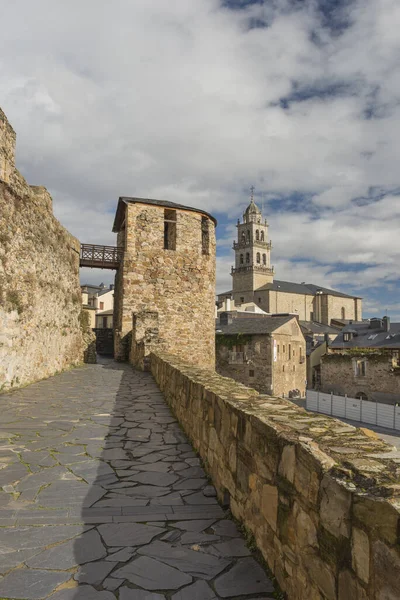 Beautiful Shot Templar Castle Ponferrada Province Leon Spain — Stock Photo, Image