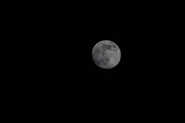 Ein Schuss Vollmond Dunklen Himmel — Stockfoto