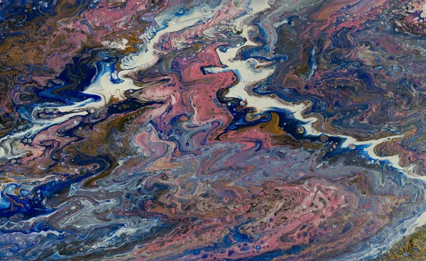 Abstrakcyjna Fotografia Płynów Ręcznie Robionych Farbami Olejami Oraz Różnych Kompozycji — Zdjęcie stockowe