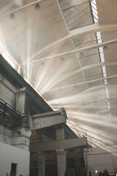 Brno Czech Republic May 2021 Light Rays Going Trough Dust — Stock Photo, Image