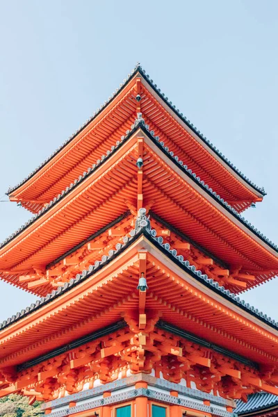 Pagoda Kiyomizu Dera Rozci Gaczu Kioto Japonia — Zdjęcie stockowe