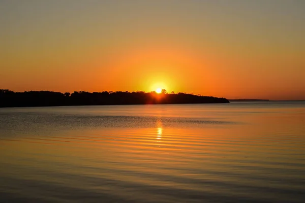 Beautiful Orange Sunset Ocean — Stock Photo, Image