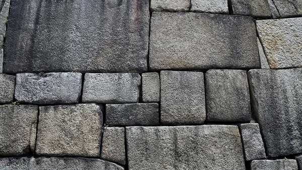 Closeup Gray Stone Wall Background Texture — Stock Photo, Image