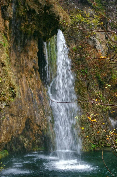 Egy Felvétel Plitvicei Tavak Nemzeti Parkjáról Horvátország — Stock Fotó