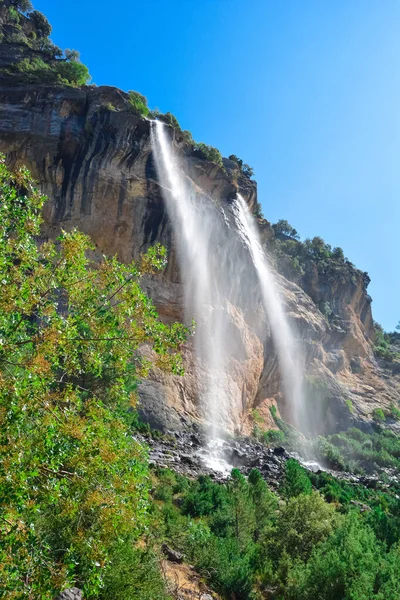 Cachoeira Rio Borosa Sierra Cazorla Jaen Espanha — Fotografia de Stock