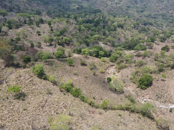 Berg Med Gles Vegetation Ett Område Nära Öknen — Stockfoto