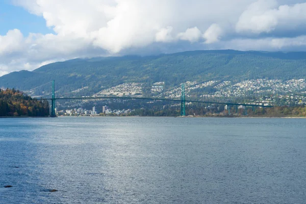 Ponte Portão Dos Leões Vancouver Canadá — Fotografia de Stock