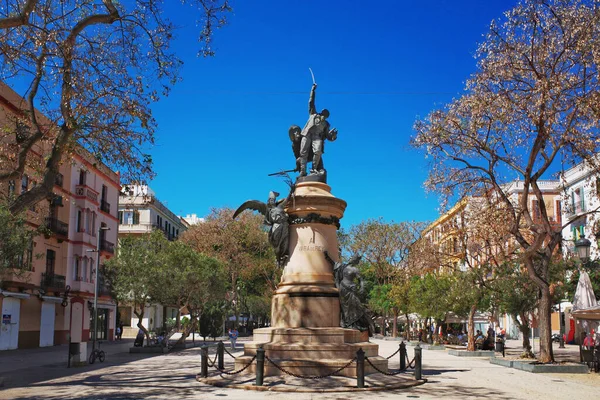 Ibiza Spain May 2021 Famous Landmark Bronze Tribute Statue Ibiza — Stock Photo, Image