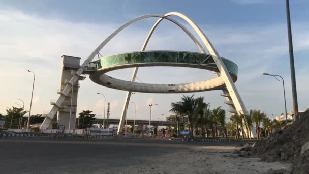 Una Vista Exterior Biswa Bangla Gate Kolkata Gate New Town — Vídeo de stock