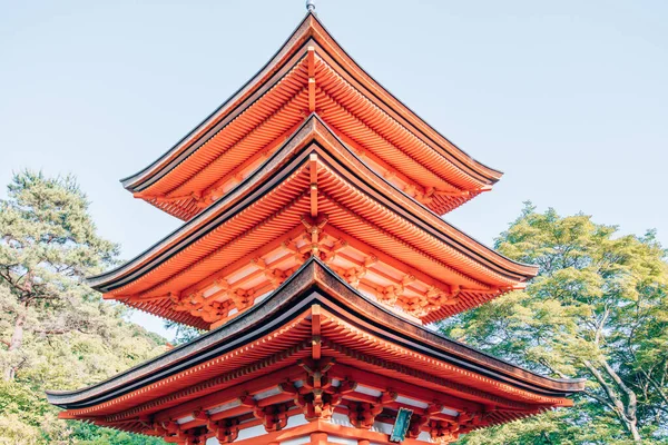 Pagoda Kiyomizu Dera Rozci Gaczu Kioto Japonia — Zdjęcie stockowe