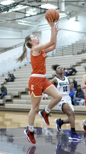 Merrillville Egyesült Államok 2019 Dec Merrillville Elkhart High Girls Indiana — Stock Fotó