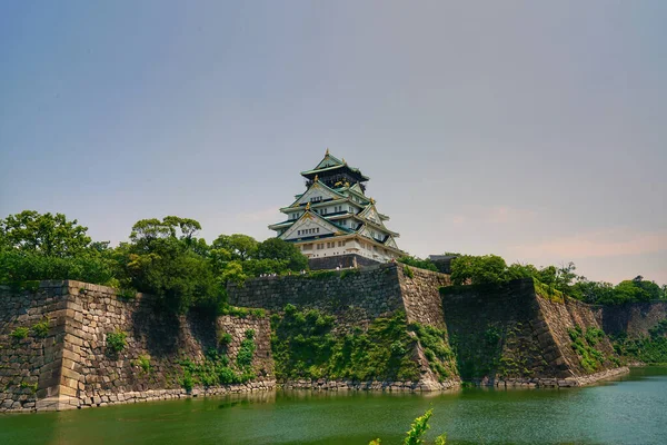 Piękny Widok Osaka Castle Park Osaka Japonia — Zdjęcie stockowe