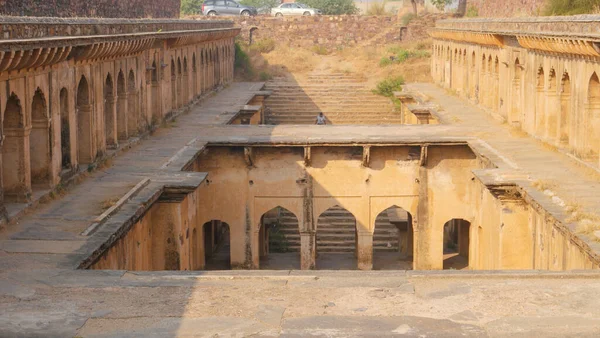 Beautiful Shot Bawdi Deep Water Stepwell Rajasthan India — Stock Photo, Image