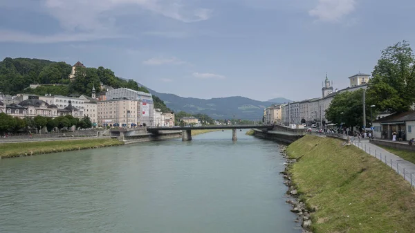 Avusturya Nın Güzel Şehri Wolfgang Amadeus Mozart Doğduğu Yer — Stok fotoğraf