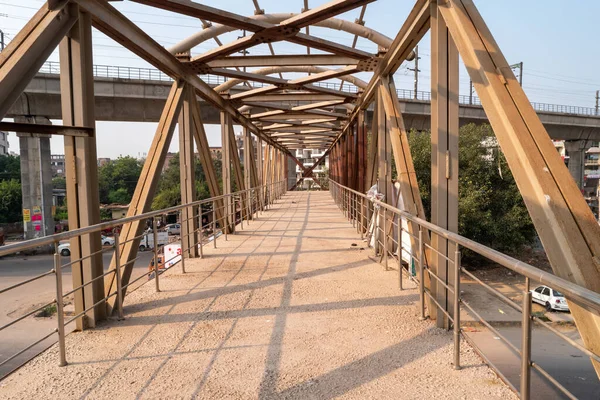 Uma Ponte Cidade Gurgaon Índia — Fotografia de Stock