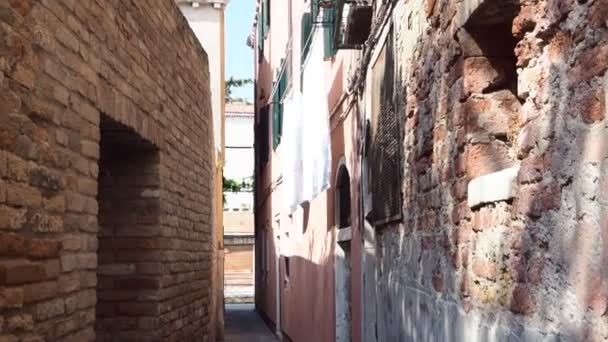 Coronavirüs Salgını Tüm Ulusal Uluslararası Turizmi Durdururken Venedik Turistlerden Boşaldı — Stok video