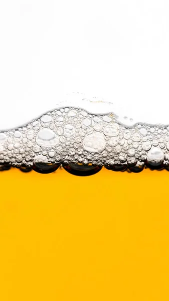 Closeup Beer Foam Wallpaper — Stock Photo, Image