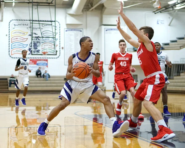 Merrillville Estados Unidos 2018 Merrillville Andrean Indiana Baloncesto Instituto — Foto de Stock