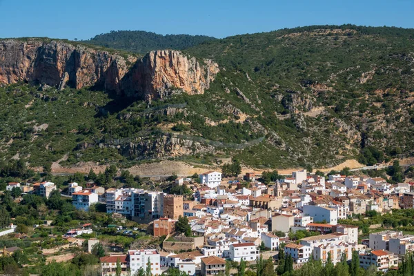 Landscape Sot Chera Surrounded Hills Covered Greenery Spain — Stock Photo, Image