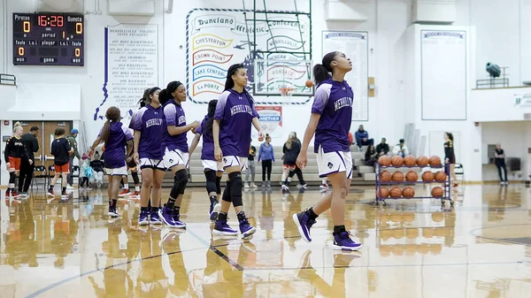 Мерриллвилл Объединенные Арабские Эмираты Дек 2019 Merrillville Elkhart High Girls — стоковое фото