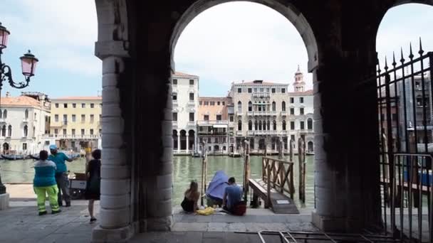 Canal Grande Venedig — Stockvideo
