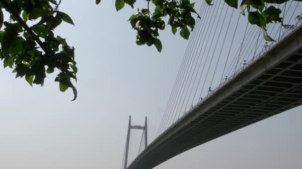 Вид Місто Мосту Вранці — стокове відео
