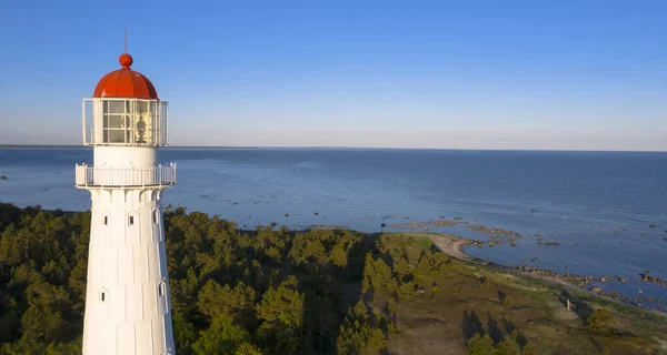 Gros Plan Phare Tahkuna Situé Sur Île Hiiumaa Eston — Photo