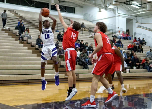 Merrillville Estados Unidos Dez 2018 Merrillville Andrean Indiana Basquete Ensino — Fotografia de Stock