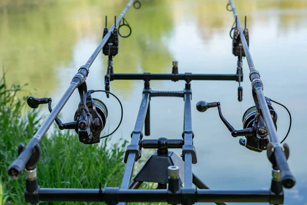 Utebo Spagna Maggio 2021 Sessione Pesca Fluviale Saragozza Spagna Aprile — Foto Stock