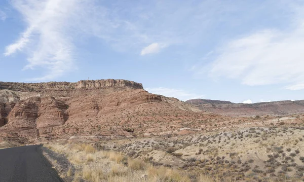 Une Vue Sur Désert Depuis Sommet Gooseberry Mesa Près George — Photo