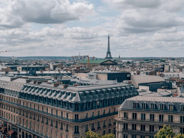 Une Vue Imprenable Sur Les Toits Paris Avec Tour Eiffel — Photo