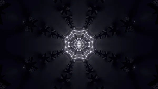 Fondo Patrón Fractal Futurista Oscuro — Foto de Stock