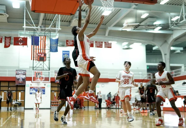 Gary Estados Unidos Fev 2019 Calumet High School Basquete Queda — Fotografia de Stock