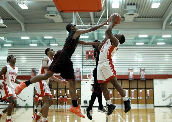 Gary United States Feb 2019 Calumet High School Men Fall — стокове фото