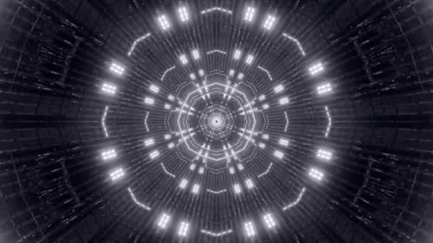 Chladné Futuristické Pozadí Neonovými Světly — Stock video