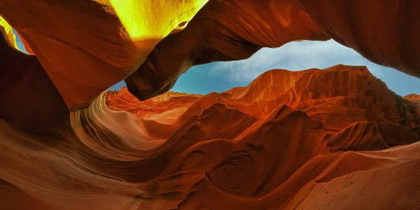 Mesmerizing View Antelope Canyon Lechee Usa — Stock Photo, Image