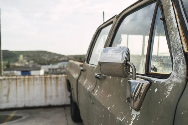 Een Close Van Een Oude Roestige Pick Truck — Stockfoto