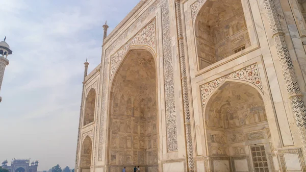 Agra India Listopada 2015 Taj Mahal Marmurowe Mauzoleum Kości Słoniowej — Zdjęcie stockowe