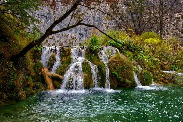 Хороший Снимок Национальном Парке Плитвицкие Озера Хорватия — стоковое фото