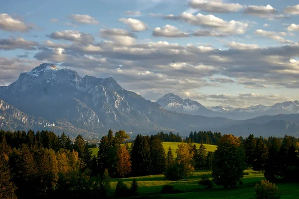 Uma Bela Paisagem Forggensee Baviera Alemanha — Fotografia de Stock