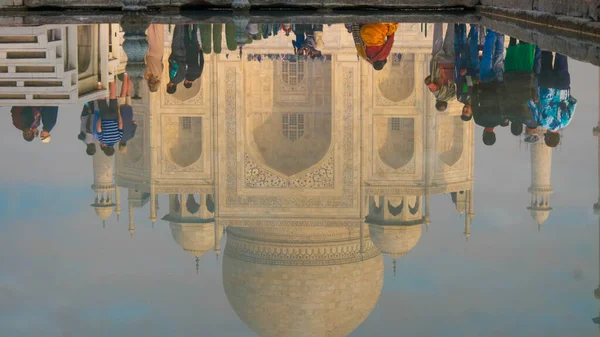 Agra Inde Nov 2015 Taj Mahal Est Mausolée Marbre Blanc — Photo