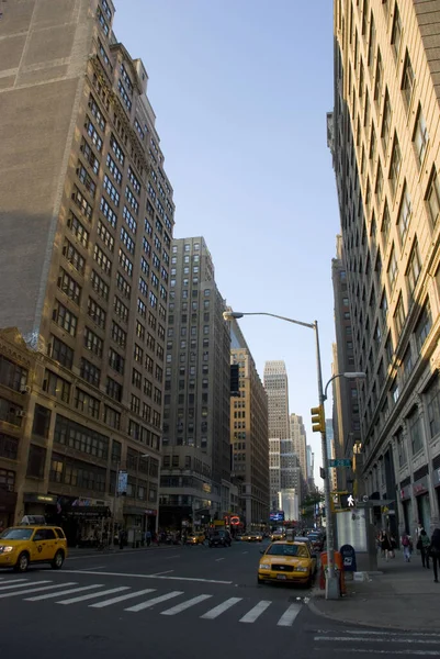 Nueva York City Estados Unidos Mayo 2015 Urbano Tráfico Con — Foto de Stock