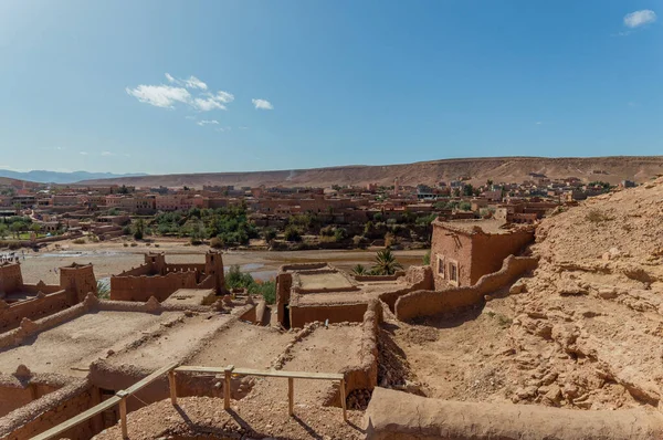 著名的Kasbah Ait Ben Haddou摩洛哥 摩洛哥陶土建筑的一个伟大例子 — 图库照片